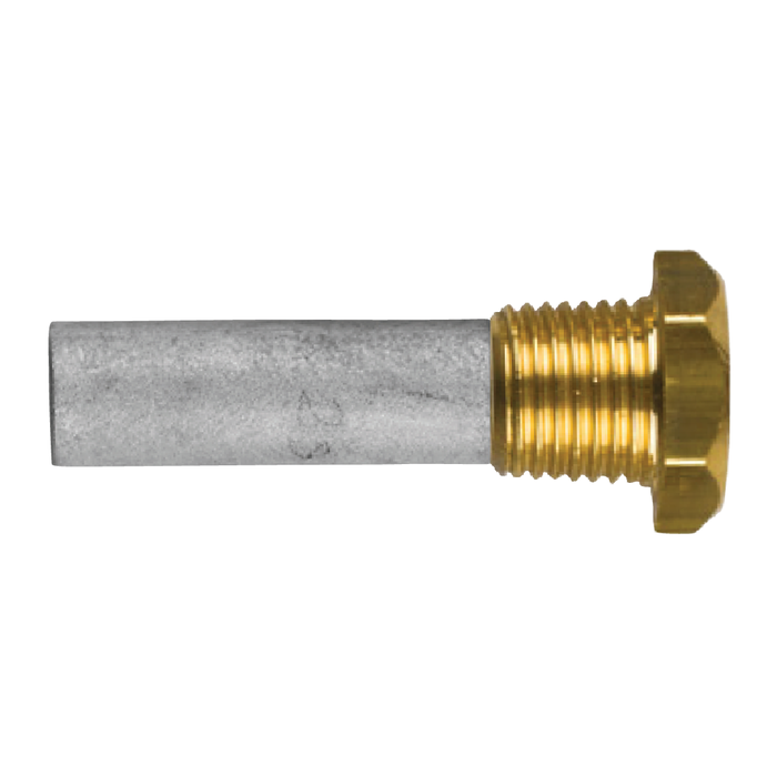 Yanmar anod motor, Ø12,5 L.32, med mässingsplugg 3/8'' GAS (bspt)