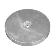 Large aluminium anode discs for hull