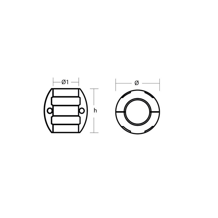 Aginc Anode Axis 3/4 "(19 مم)