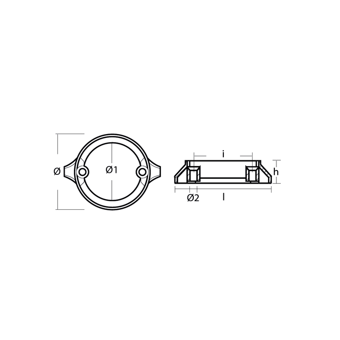 Zinc Anode Volvo Penta Type Duo Prop 290، Anode Motor، VP875821، 0.472 كجم