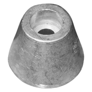 Zinkanod Sidepower - Sleipner propeller nut SP30/40 Ø26 H.20, 61180, T01050,  Ovanifrån - AnodeFactory