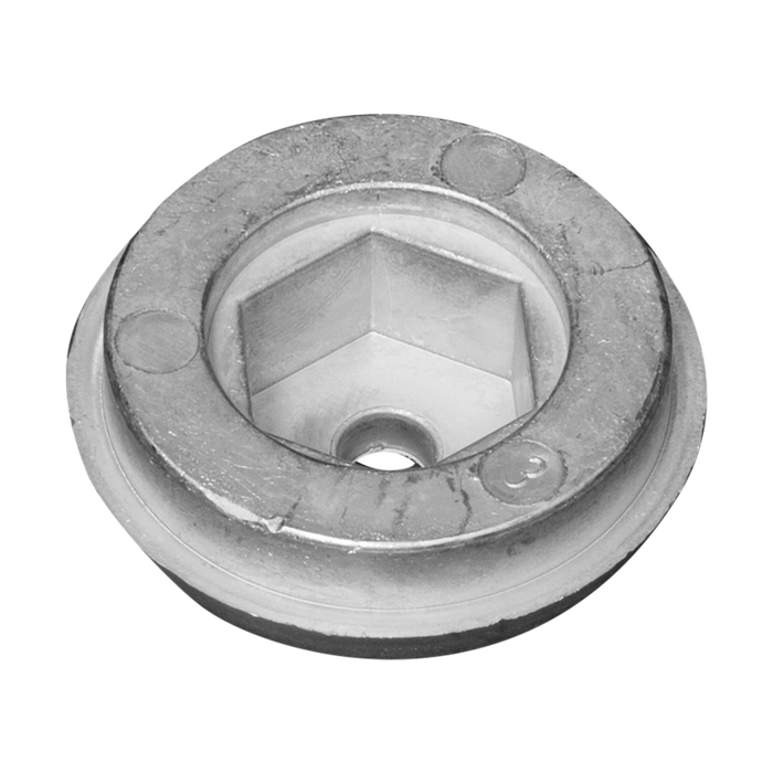 Aluminiumanod Sidepower - Sleipner propeller nut Ø45 H.20 71190/51180 - AnodeFactory