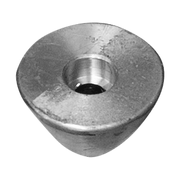 Zinkanod Sidepower - Sleipner propeller nut Ø25.6 H.15.2, 31180, T01054, Underifrån - AnodeFactory
